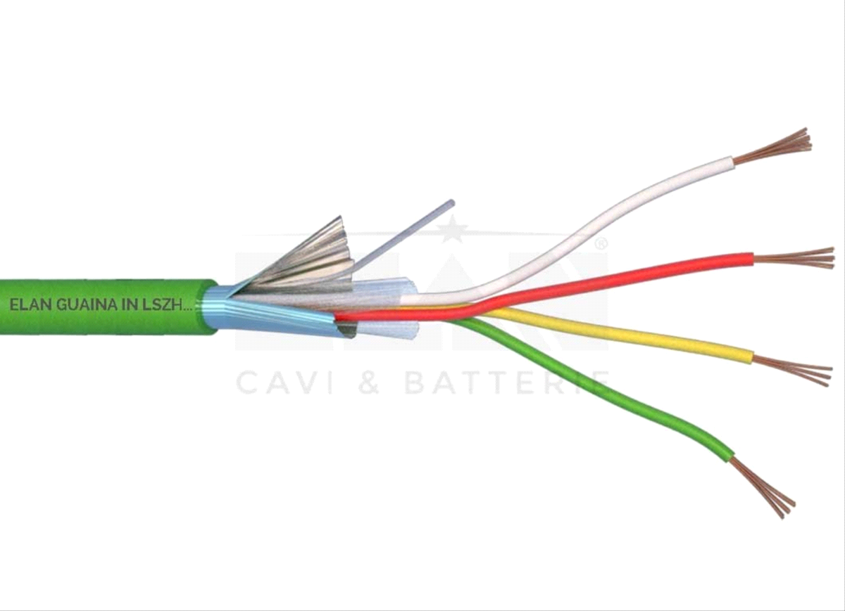 CAVO ALLARME SCHERMATO 4X0,22 LSZH 100 MT