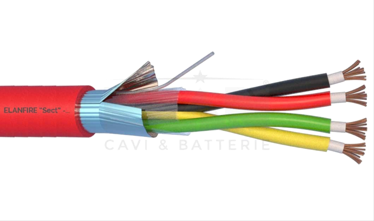 CAVO ANTINCENDIO ELANFIRE TWISTATO SCHERMATO 2X2X0,50 100 MT