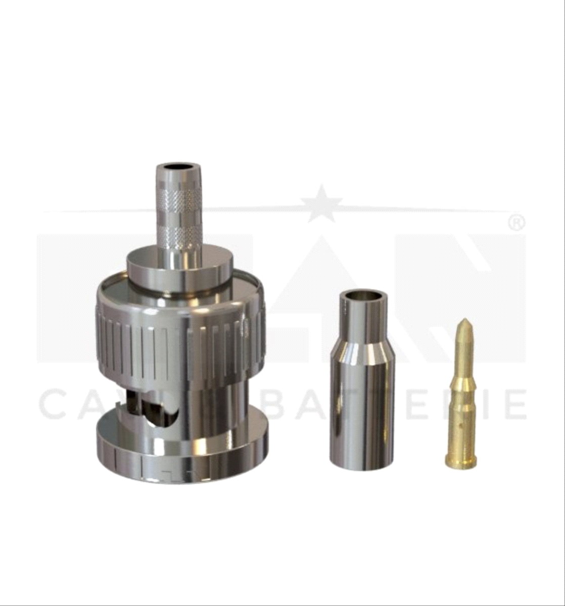 Connettore BNC a crimpare MCX/RG179 Ø 2,8.