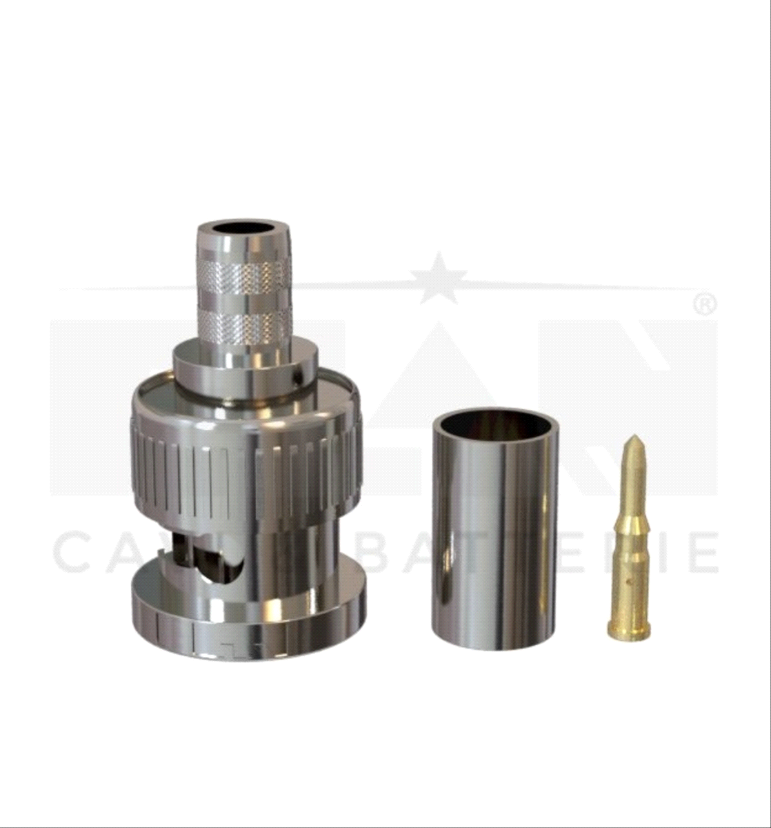 Connettore BNC a crimpare RG59-KX6-RG62 Ø 6,2