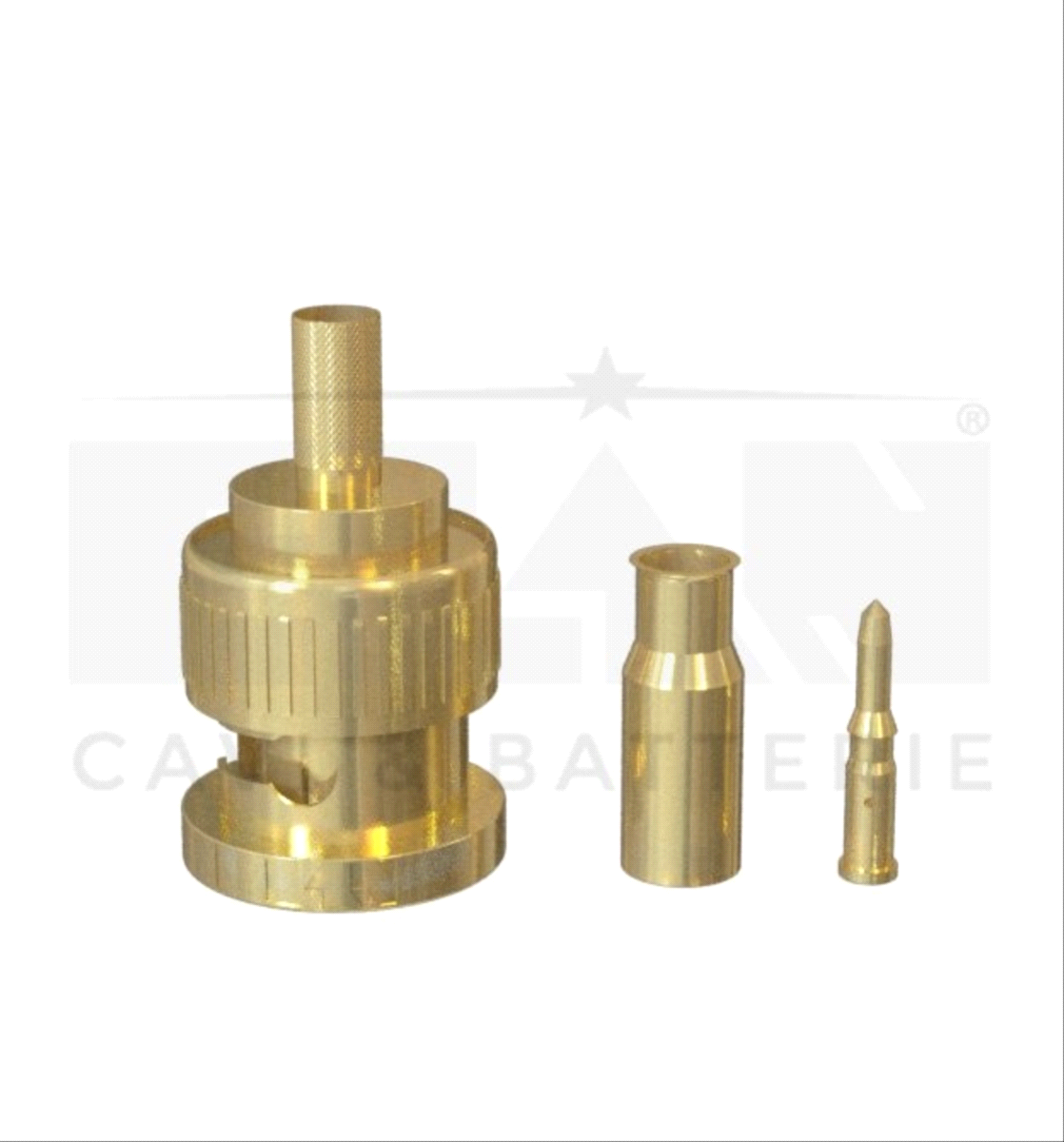 Connettore BNC a crimpare MCX/RG179 gold Ø 3,1