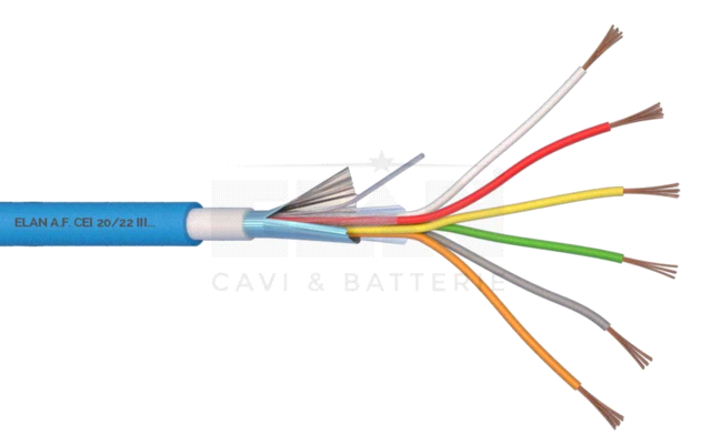 CAVO ALLARME SCHERMATO 6X0,22 DOPPIA GUAINA 100 mt