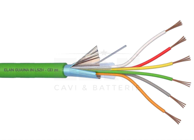 CAVO ALLARME SCHERMATO 6X0,22 LSZH 100 MT