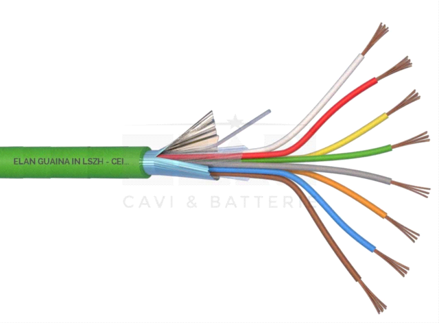 CAVO ALLARME SCHERMATO 8X0,22 LSZH 100 MT