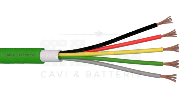 CAVO AUTOMAZIONE CANCELLI 5X0,50 DOPPIA GUAINA 100 mt