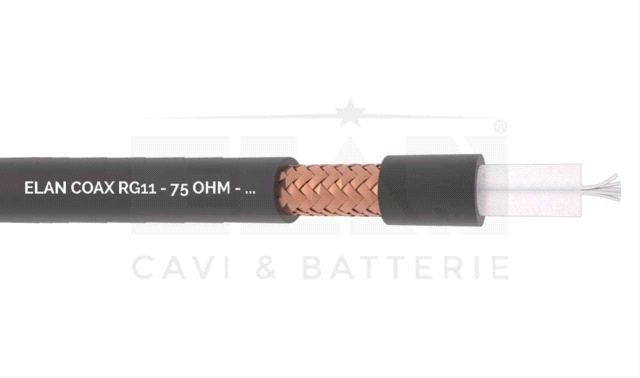 CAVO COASSIALE RG11 MIL C17 75 OHM Ø 10,3 BOBINA 1 KM