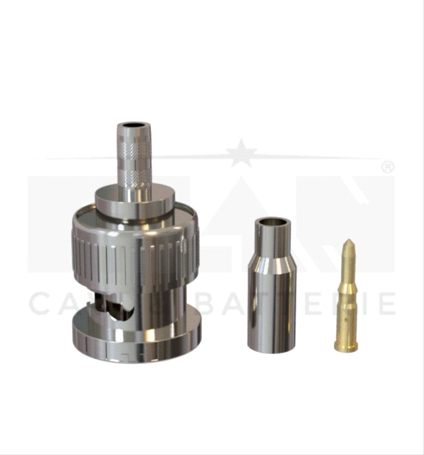 Connettore BNC a crimpare MCX/RG179 Ø 2,8.