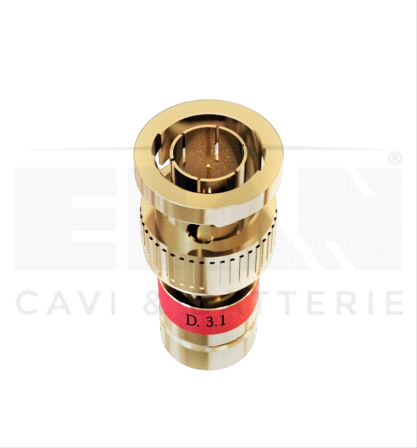 Connettore BNC gold a compressione MCX HD Ø 3,1