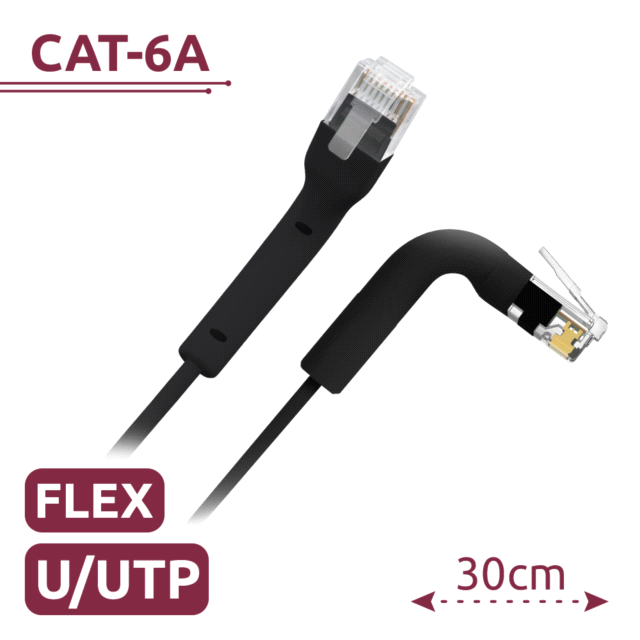 UTP6A-FLEX-03BK